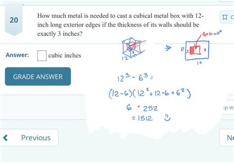 how much metal is needed to smelt a cubical box|How much metal is needed to cast a cubical metal box with  .